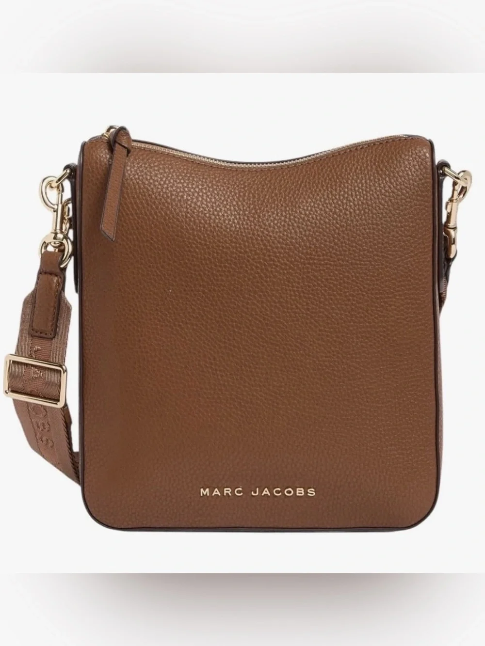 Marc Jacobs Drifter Swing Pack Crossbody Bag Leather Cognac